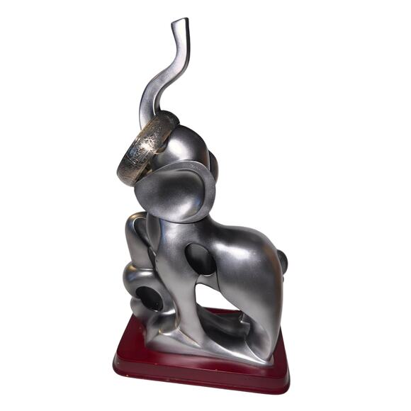 Iris Apfel & Bajalia Vintage Silver Tone Bangle Engraved Floral Vine Design - Picture 4 of 8